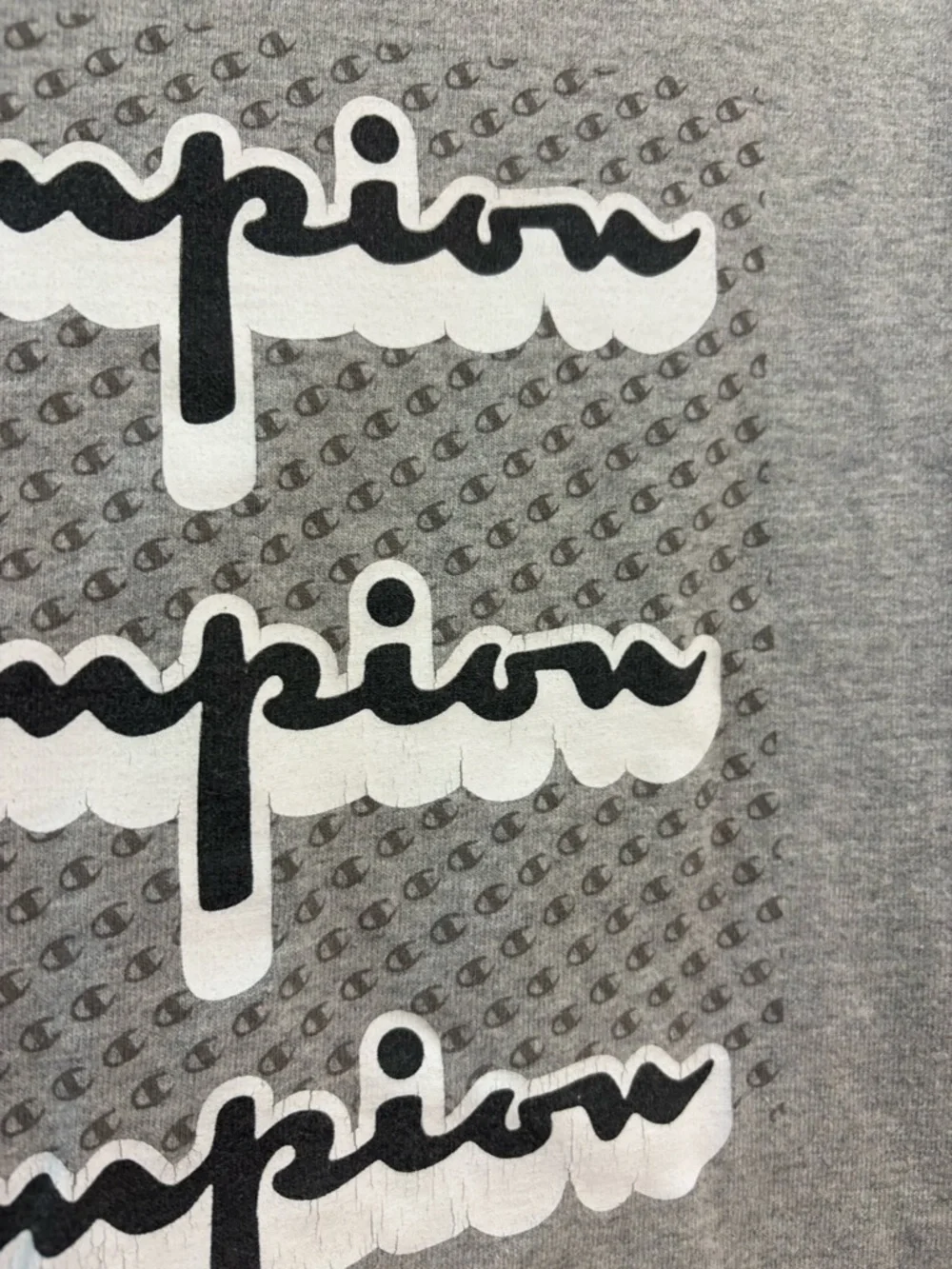Champion Heather Gray Crewneck T-Shirt with Tag - Picture 10 of 10